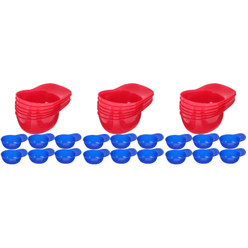 36Pièces Bols Polyvalents Réutilisables Couleurs Assorties 2