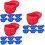 36Pièces Bols Polyvalents Réutilisables Couleurs Assorties 6