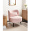 Beliani Armchair OTSBY Boucle Pastel Pink 3