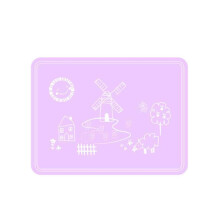 Cartoon Silicone Placemat 30x40cm NonSlip Waterproof Thickened Dining Table Mat Easy Clean