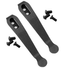 2PCS Titanium Pocket Clip for CIVIVI C907, Deep Carry Knife Clip with 6 Screws, Lightweight and Durable