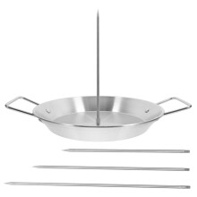 Stainless Steel Vertical Chicken Roaster with Drip Pan, Even Heat Circulation, Easy Clean, Outdoor Cooking