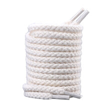 Shoe laces,Twine Thick Round Cotton Rope For Canvas Shoes,Shoelaces For Boots,Coloured Replacement (Beige, 140cm)