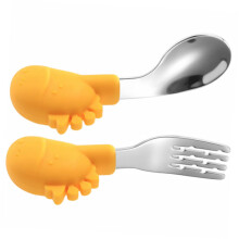 Kids Lunch Box Utensil Set with ChildSized Ergonomic Fork and Spoon, Durable Reusable Cutlery for School Lunch
