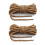 Light Brown Round Shoelaces for Boots, Durable Hiking Boot Laces with Secure Knot Hold, 2 Pair Pack 1