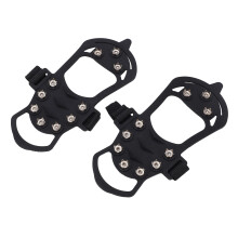 Ice Cleats for Boots and Shoes with Rustproof Steel Spikes, Enhanced Ice Traction Crampons XL