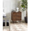 Beliani 2 Drawer Bedside Table KEITH Dark Brown 3