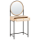 Beliani Dressing Table with Mirror CASSIAR Light Brown 4