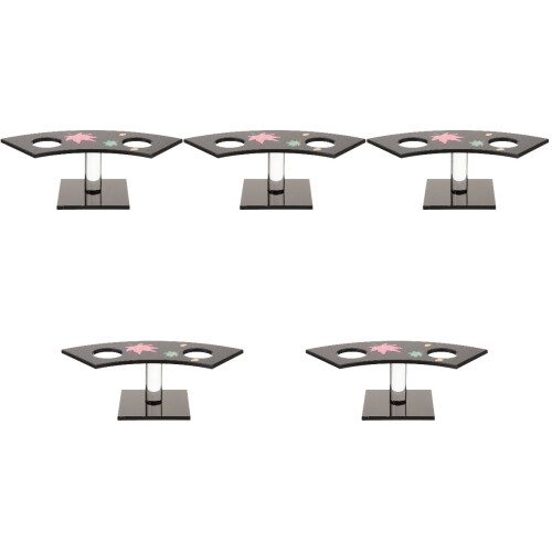 5Pcs Black Acrylic Ice Cream Cone Holder Display Stand for Store Use 1