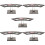 5Pcs Black Acrylic Ice Cream Cone Holder Display Stand for Store Use 7