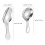 6Pièces Cuillères Compactes Acier Inoxydable Usage Cuisine Argent 9