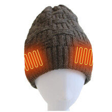 Heated Hat with Rechargeable Battery, 3 Heat Levels Thermal Beanie for Winter Warmth and Windproof Comfort