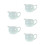 5Pièces Petit Céramique Vert Pour Crème Lait Café 3