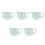 5Pièces Petit Céramique Vert Pour Crème Lait Café 4