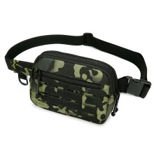 Tactical Fanny Pack for Men and Women, Military WaterResistant Waist Bag with MOLLE System, Adjustable Strap, Black CP