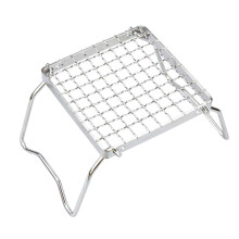 Camping Grill Rack Stainless Steel Foldable BBQ Grill Stand for Outdoor Picnic and Campfire Cooking