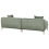 Beliani Sofa 3 Seater MATILA Fabric Green 6