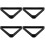 4Pièces Triangle Billard Noir En Résine Accessoire Durable 4