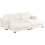Beliani Corner Sofa RENDERS with Ottoman Boucle Off-White Left Hand 6