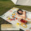 Waterproof Picnic Blanket Foldable Lightweight Mat with Sandproof Design and Classic Gingham Style 4