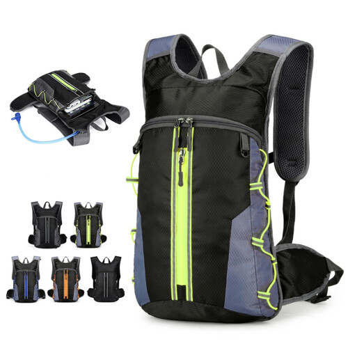 Lightweight Waterproof Hydration Backpack with Water Bladder, Reflective Strips for Running Cycling Hiking 1