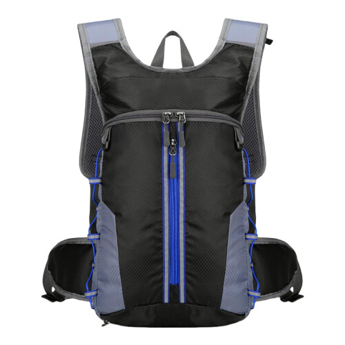 Lightweight Waterproof Cycling Hydration Backpack with Breathable Back Panel and Multi Pockets Blue 2