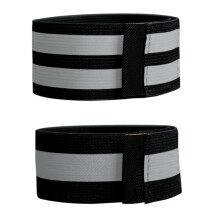 2pcs Reflective Cycling Leg Bands with Elastic Fit Visibility Ankle Straps for Night Riding