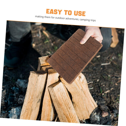 72pcs Wax Fire Starter Blocks for Camping and BBQ, Fast Ignition, Eco Friendly LongLasting Pack 2