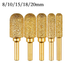 5PCS Emery Rotary Burr Grinding Heads with 6mm Round Shaft for Metal Engraving, Polishing, and Grinding  Hard Surfaces