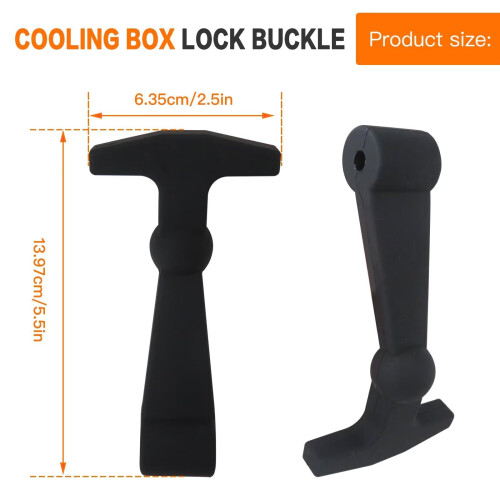 4 Pack Cooler Lid Latches for Yeti and RTIC, Durable Non Slip Rubber Replacement Set, Secure Closure 1