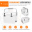 4 Pack Cooler Lid Latches for Yeti and RTIC, Durable Non Slip Rubber Replacement Set, Secure Closure 4