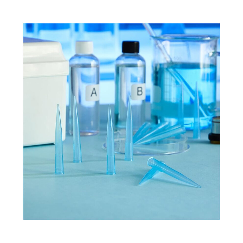 500 Pcs 1 Ml/ 1000 Ul Pipette Tips Bulk Universal Autoclavable Polypropylene (Pp) For Laboratory Scientific 6033652645071
