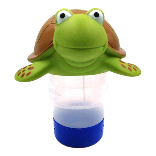 Turtle Floating Pool Chlorine Dispenser, Floating Chlorinator for 3 Inch Tablets, Easy Loading Design 1