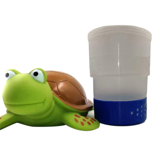 Turtle Floating Pool Chlorine Dispenser, Floating Chlorinator for 3 Inch Tablets, Easy Loading Design 2