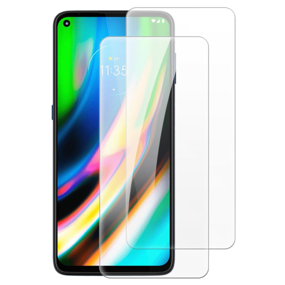 2 Pack Tempered Glass Screen Protector For Motorola Moto G9 Plus, Hd Clear Antiscratch Case Friendly 9073542857143