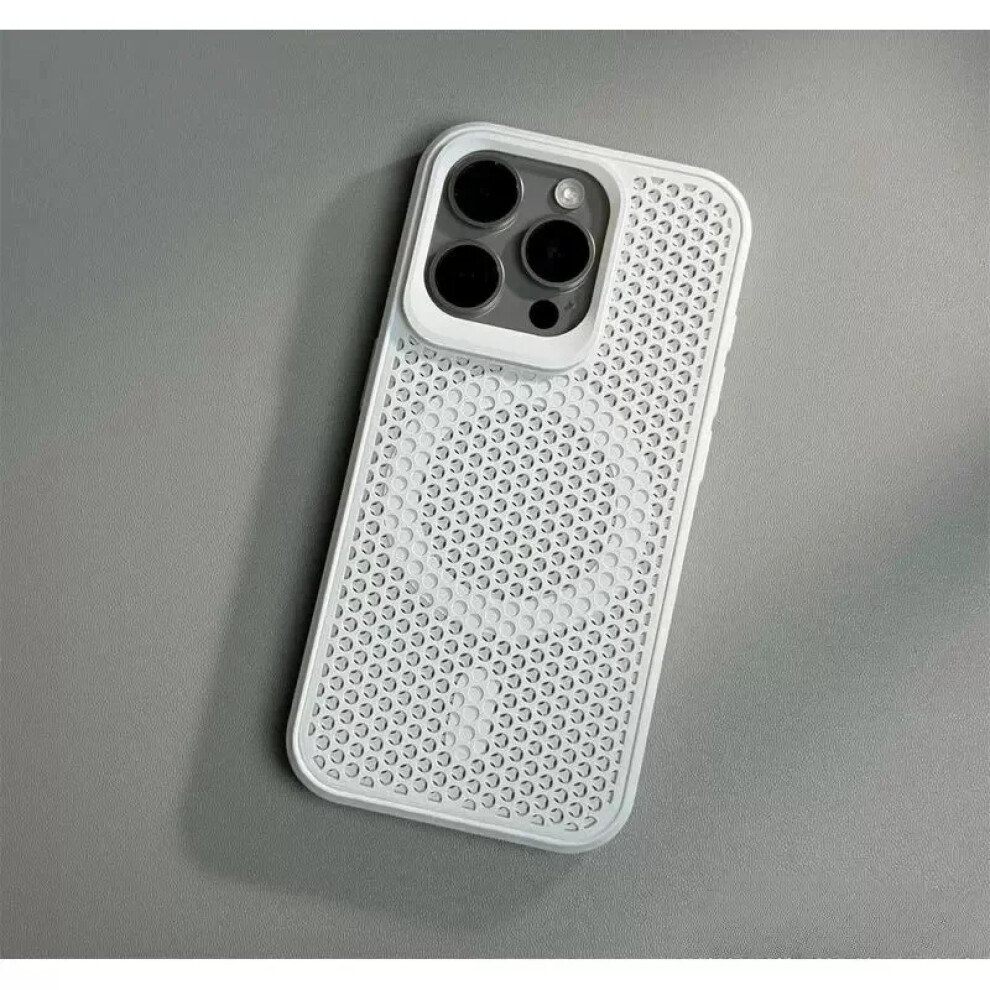 Case For Iphone 15 Pro Magnetic Shockproof Cover With Heat Dissipation, Slim Protective Design White 9092120337242