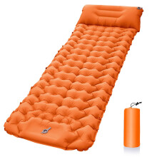 Inflatable Car Mattress for Nissan GTR Coupe 4Seater, 9cm Thick Comfort Air Bed for Camping and Travel, Orange
