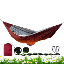 Outdoor Hammock with Breathable Thermal Fabric, Heavy Duty and Weather Resistant for Camping and Travel