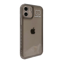 Cute Cartoon Bear iPhone Case Clear Shockproof Silicone Cover for iPhone 13 12 11 Pro Max XS XR 8 Plus SE