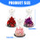 Engel-Glaskuppel, konservierte Rose, Weihnachtsgeschenk für-Rot 4
