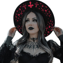 Gothic Dark Top Hat for Halloween Costume Celebrations and-10