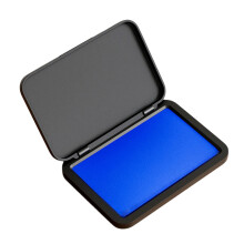 Quick Dry Fingerprint Inks Pad for Office Financial-blue