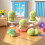 Cute Turtles Shape Resin Decoration with Flocking-Tsundere 3