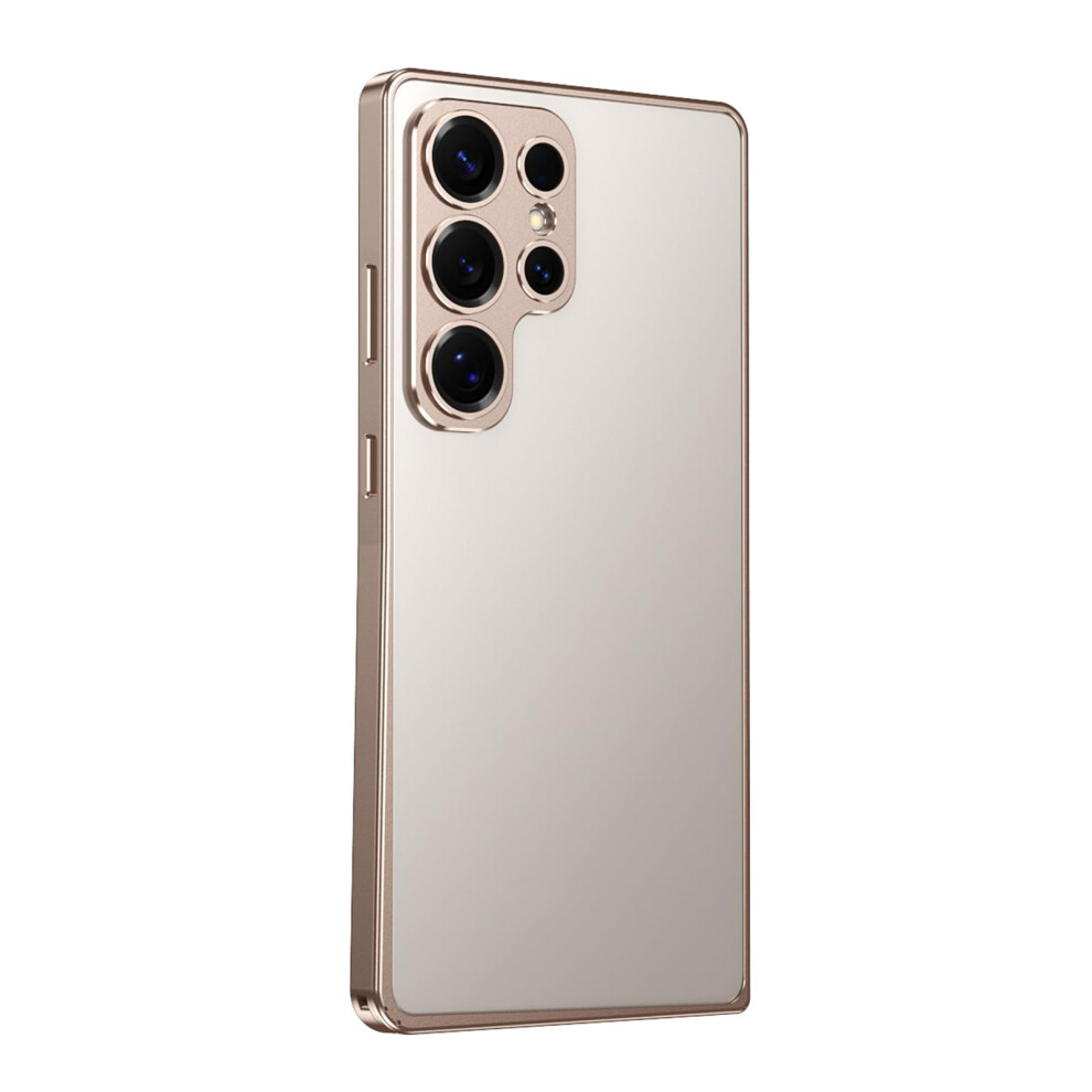 Slim Aluminum Alloy Bumper Shockproof Metal Frame Case With Camera Protection For Samsung Galaxy S25 Plus Gold 9092120337709