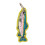 Porte-clés avec étiquette tissée en forme de poisson de-NR30 1