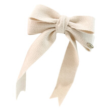 Knitted Sweet Bowknot Hair Clip Fashionable Hairpin Sweet-Beige