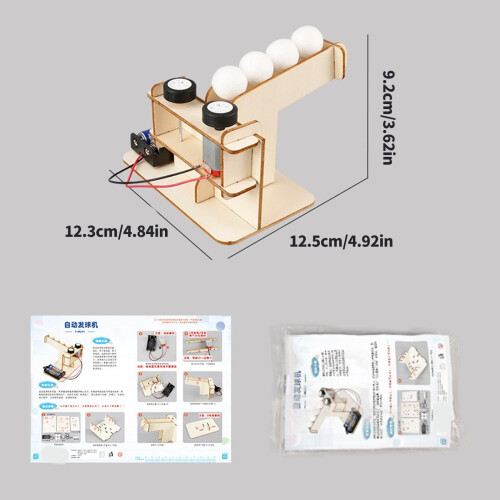 Fun Wooden Automatic Ball Launching STEM Science Project Toy for 2
