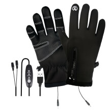 Heated Gloves for Women USB Rechargeable with 3 Heat Levels Touchscreen Thermal Windproof for Skiing Outdoor Work