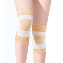 Knee Pads with AntiSlip Silicone Strip, Breathable Cushioned Support for Fitness, Cycling, Running, Beige Large