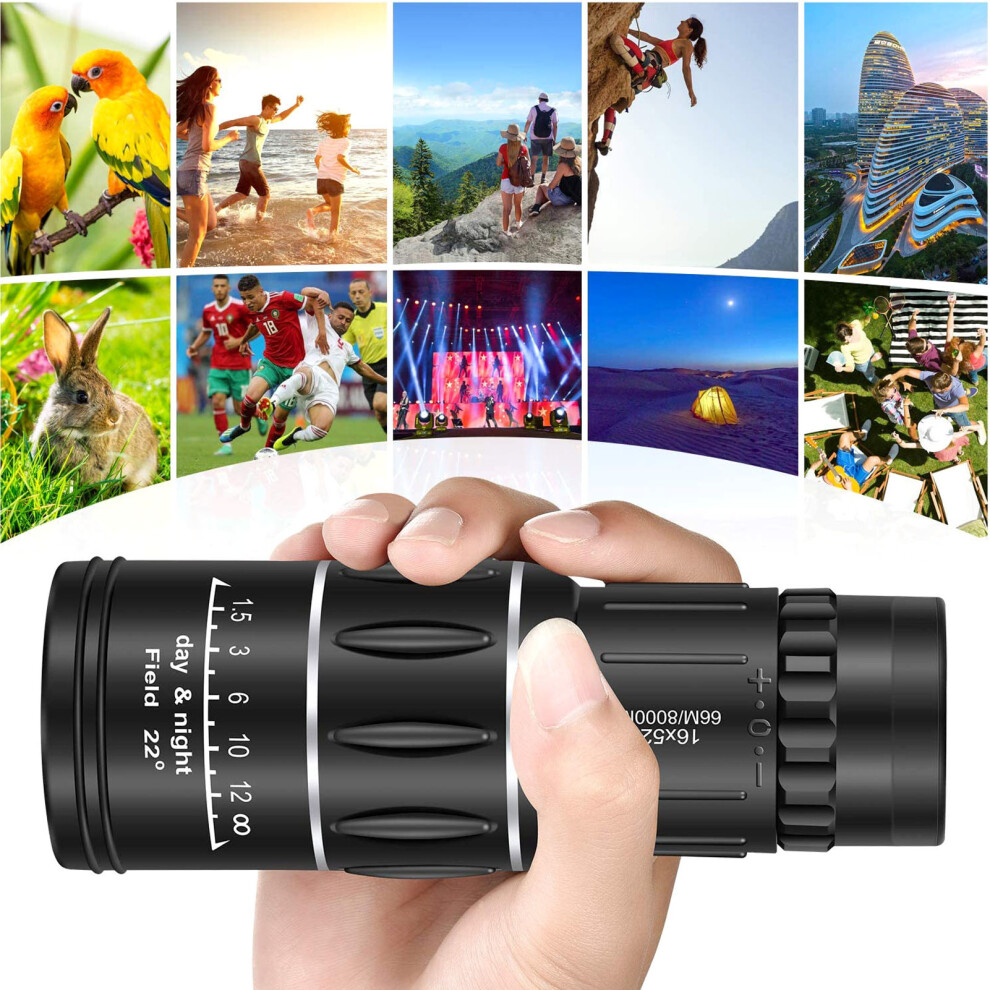 Monocular Telescope 16X 52Mm Hd 8000M View Green 8741393513655